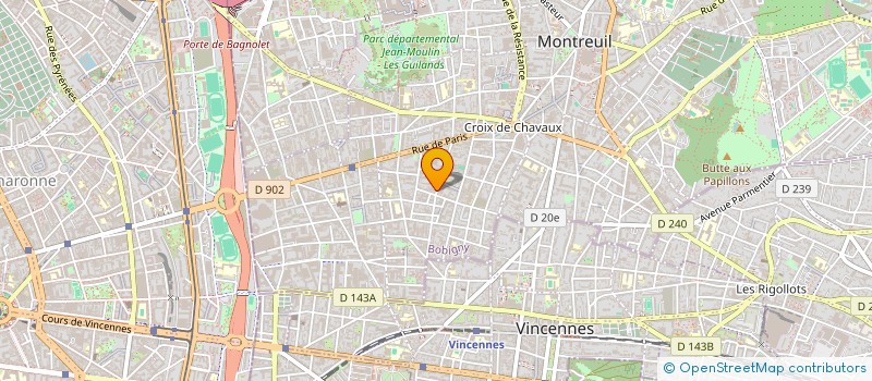 localisation de l'entreprise BATI EXPERT à MONTREUIL