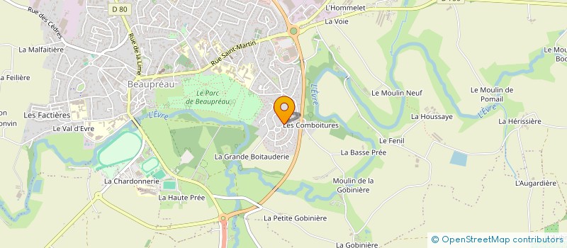 localisation de l'entreprise BATI EXPERT  BEAUPREAU-EN-MAUGES