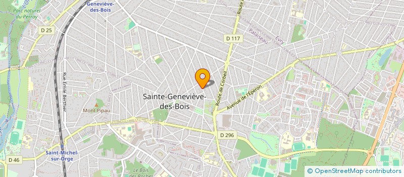 localisation de l'entreprise BATI EXTRA à SAINTE-GENEVIEVE-DES-BOIS