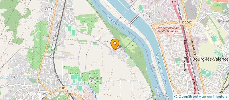 localisation de l'entreprise BATI FAFE  CORNAS