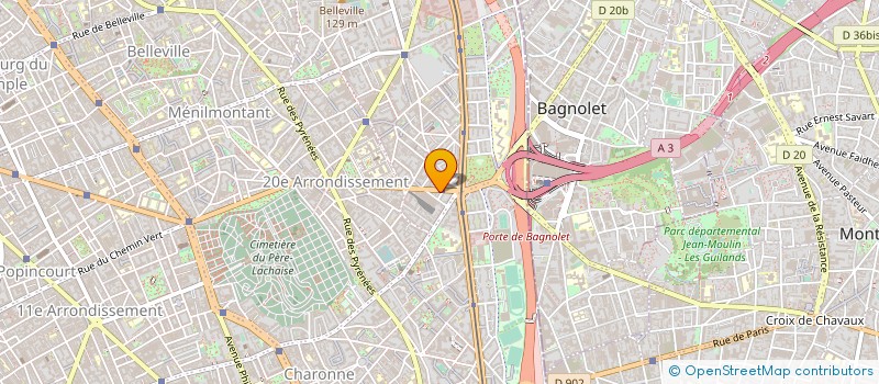 localisation de l'entreprise BATI FER à PARIS