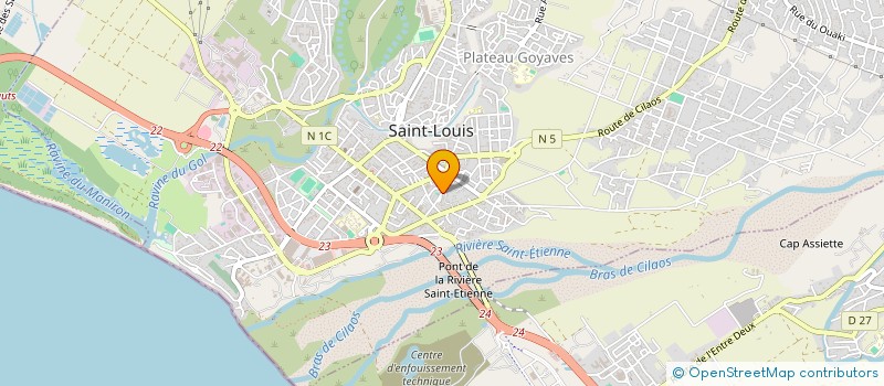 localisation de l'entreprise BATI.FER à SAINT-LOUIS