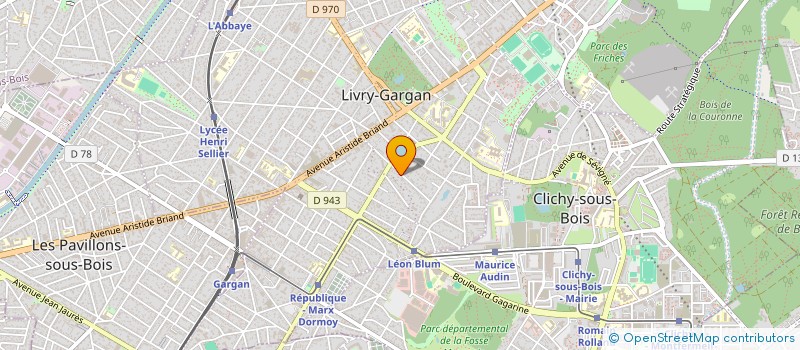 localisation de l'entreprise BATI FERMETURE à LIVRY-GARGAN