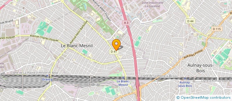 localisation de l'entreprise BATI FERMETURES à LE BLANC-MESNIL