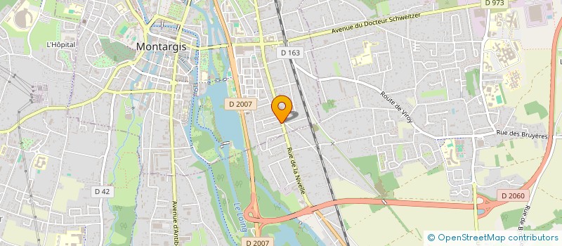 localisation de l'entreprise BATI-FIBRE à MONTARGIS