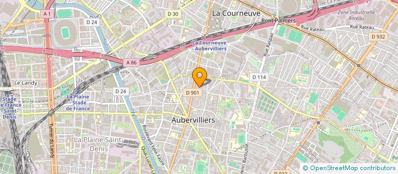 localisation de l'entreprise BATI FIRST à AUBERVILLIERS