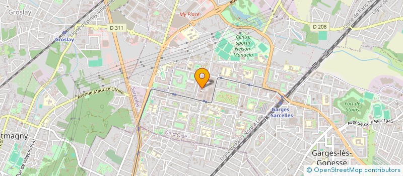 localisation de l'entreprise BATI-FIX  SARCELLES