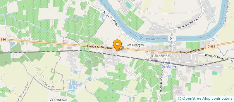 localisation de l'entreprise BATI FL à LAMONZIE-SAINT-MARTIN