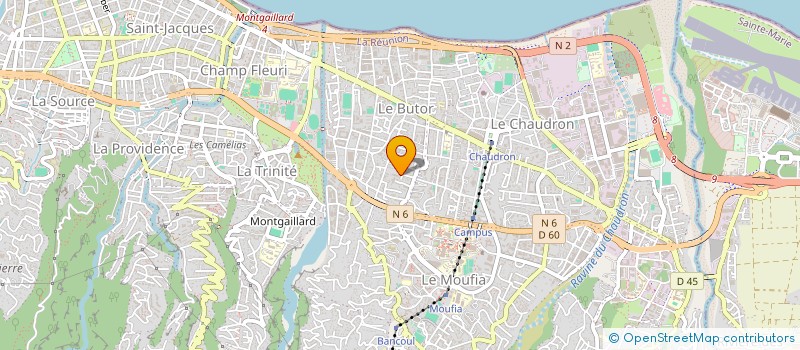 localisation de l'entreprise BATI FLORE SARL à SAINT-DENIS