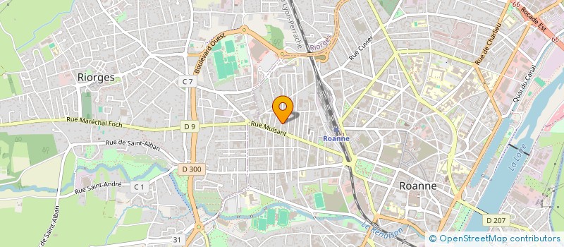 localisation de l'entreprise BATI FONCIER à ROANNE