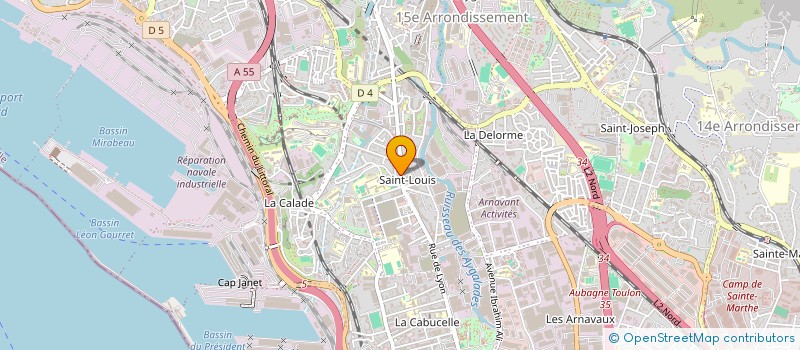 localisation de l'entreprise BATI-FORCE 13 à MARSEILLE