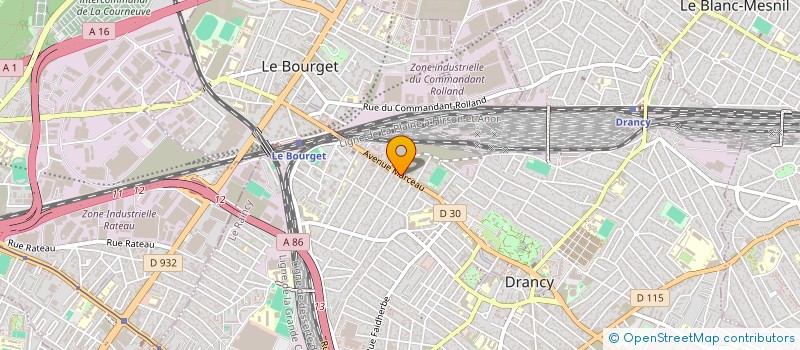 localisation de l'entreprise BATI FORM à DRANCY