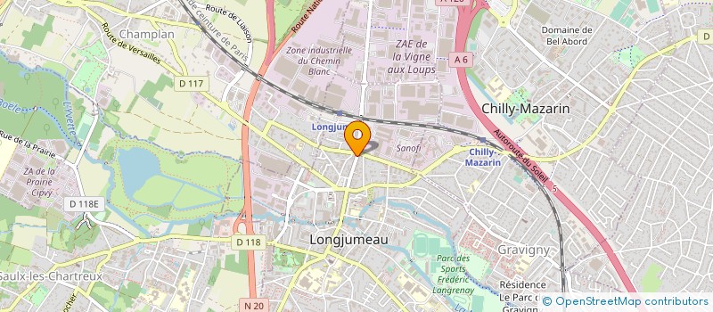 localisation de l'entreprise BATI FORT à LONGJUMEAU