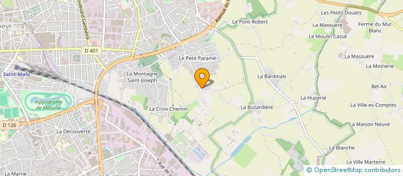 localisation de l'entreprise BATI FOUGERAIS  SAINT-MALO