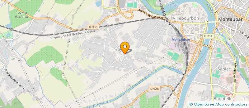 localisation de l'entreprise BATI FRAME  MONTAUBAN