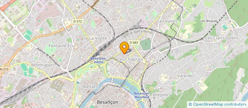 localisation de l'entreprise BATI FRANCE à BESANCON