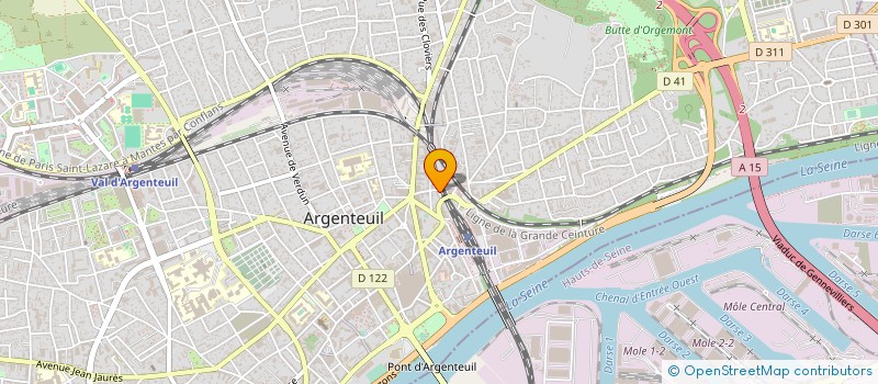 localisation de l'entreprise BATI FRANCE  ARGENTEUIL