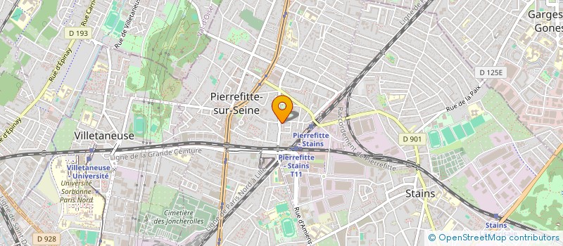 localisation de l'entreprise BATI-FRANCE à PIERREFITTE-SUR-SEINE