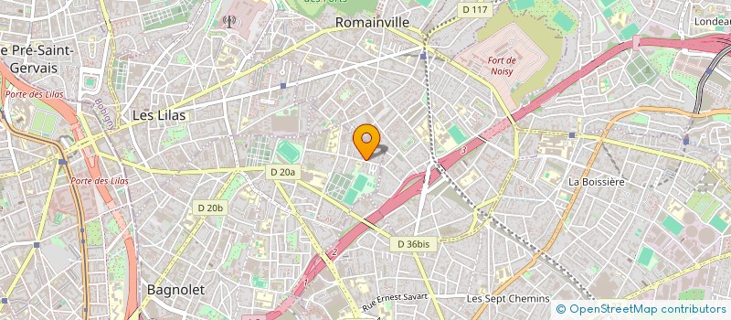 localisation de l'entreprise BATI-FRANCE à BAGNOLET