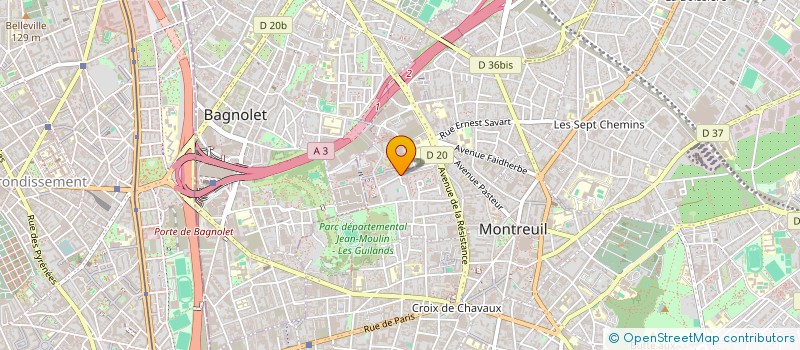 localisation de l'entreprise BATI FRANCE  MONTREUIL