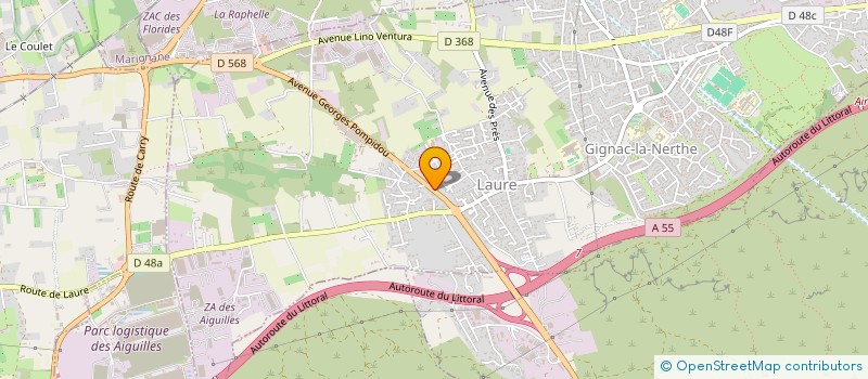 localisation de l'entreprise BATI FRANCE CONCEPT à GIGNAC-LA-NERTHE