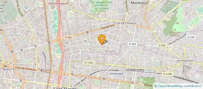 localisation de l'entreprise BATI FRANCE DOM à MONTREUIL