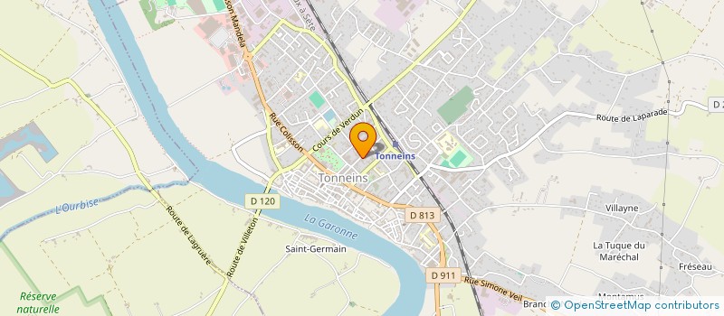 localisation de l'entreprise BATI-GARONNE à TONNEINS