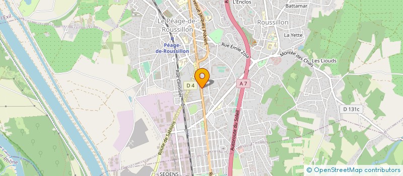 localisation de l'entreprise BATI GENERAL à ROUSSILLON