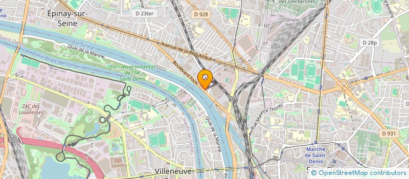 localisation de l'entreprise BATI GEST à EPINAY-SUR-SEINE