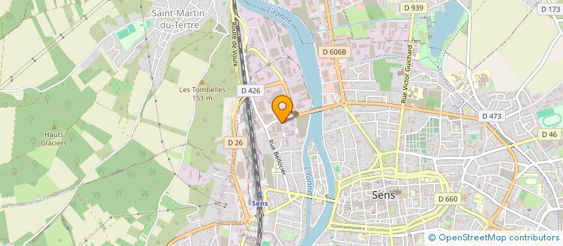 localisation de l'entreprise BATI-GEST  SENS