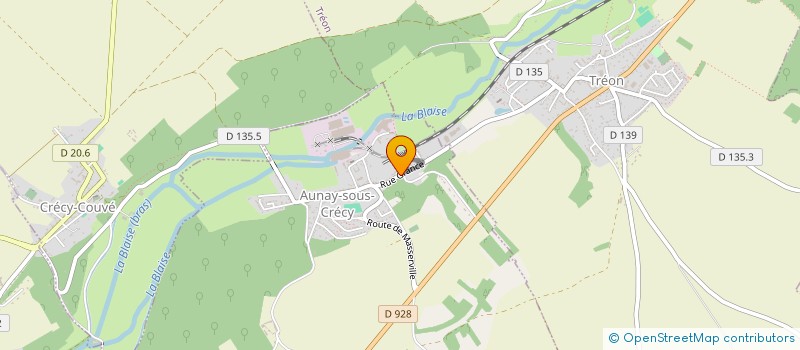 localisation de l'entreprise BATI-GEST à AUNAY-SOUS-CRECY