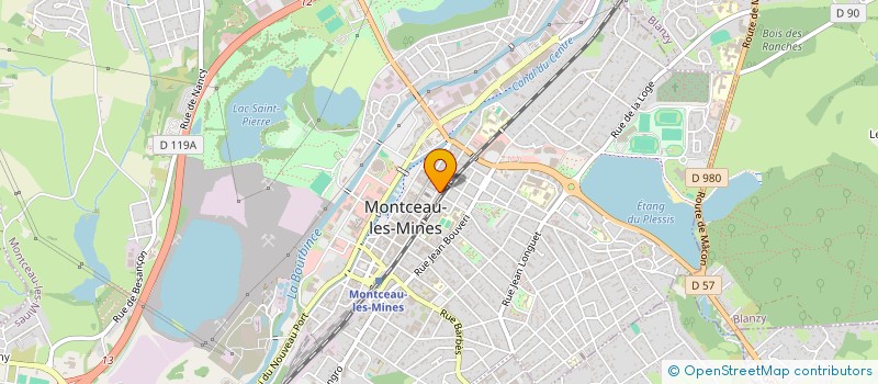 localisation de l'entreprise BATI & GESTION à MONTCEAU-LES-MINES