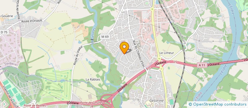 localisation de l'entreprise BATI GESVRES SARL à LA CHAPELLE-SUR-ERDRE
