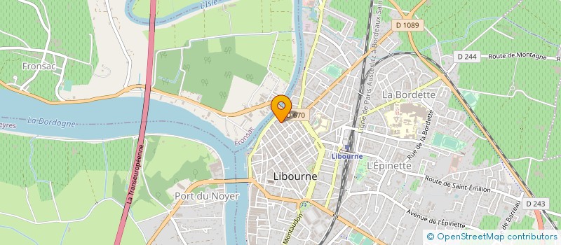 localisation de l'entreprise BATI + GM à LIBOURNE