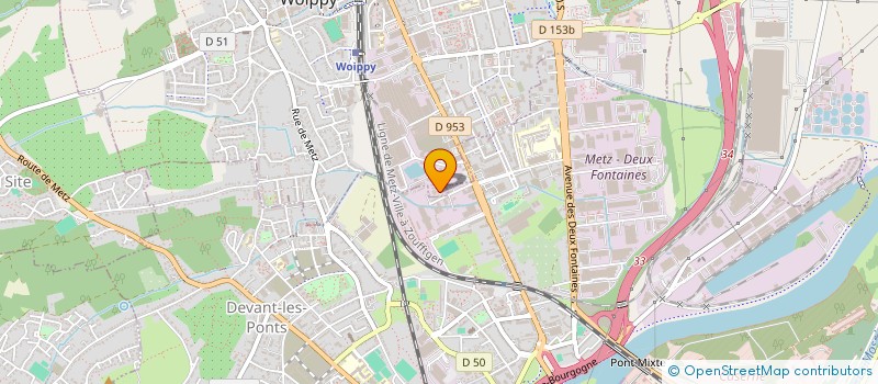 localisation de l'entreprise BATI GO-EST  WOIPPY