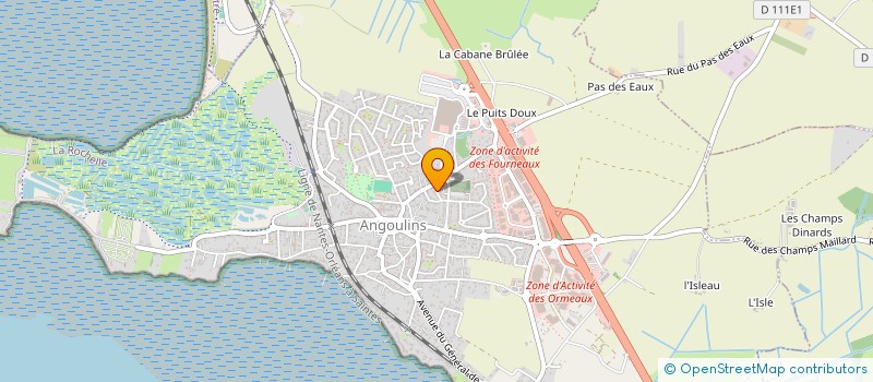 localisation de l'entreprise BATI GOUTTIERE  ANGOULINS