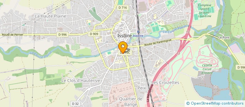 localisation de l'entreprise BATI GROUP 63  ISSOIRE