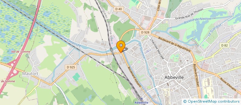 localisation de l'entreprise BATI GROUPE à ABBEVILLE