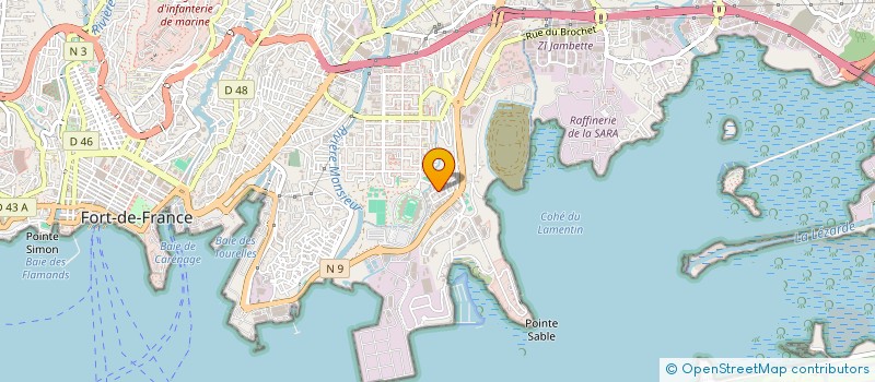 localisation de l'entreprise BATI GROUPE CARAIBES à FORT-DE-FRANCE