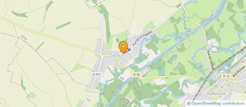localisation de l'entreprise BATI GROUPE HAUTS-DE-FRANCE à SISSY