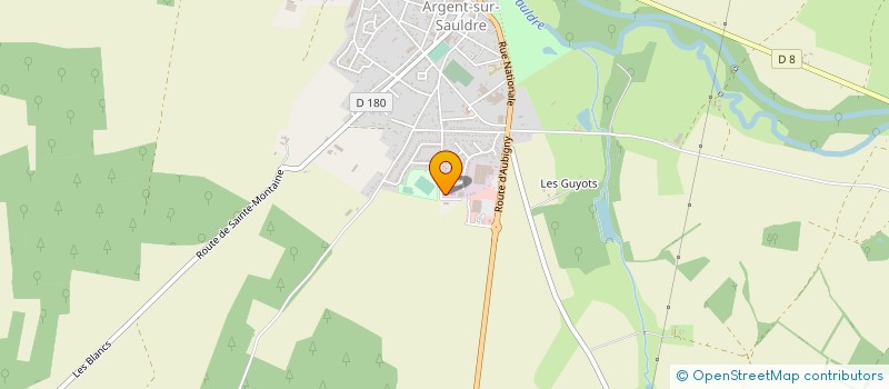 localisation de l'entreprise BATI HABITAT & TOIT à ARGENT-SUR-SAULDRE