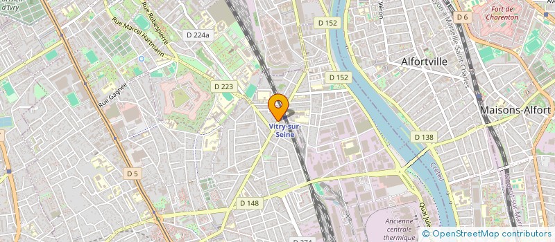 localisation de l'entreprise BATI HELIN à VITRY-SUR-SEINE