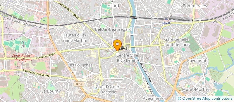 localisation de l'entreprise BATI HOME à LAVAL