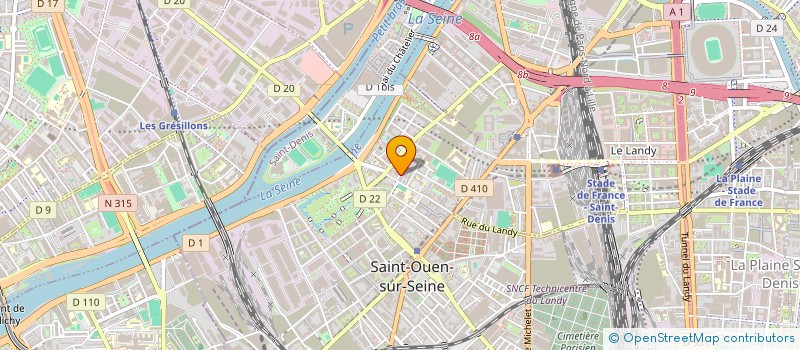 localisation de l'entreprise BATI HOME à SAINT-OUEN-SUR-SEINE