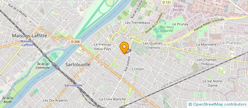 localisation de l'entreprise BATI'HOME à SARTROUVILLE