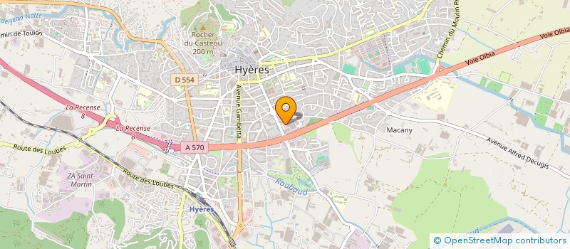 localisation de l'entreprise BATI HOME à HYERES