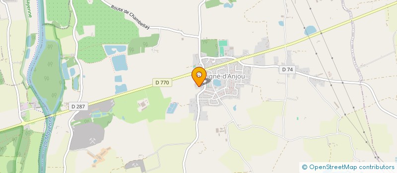 localisation de l'entreprise BATI-HOME  SEGRE-EN-ANJOU BLEU