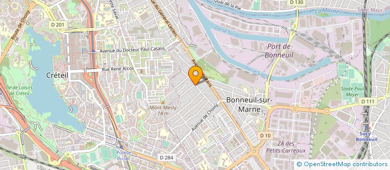 localisation de l'entreprise BATI-IDF à BONNEUIL-SUR-MARNE