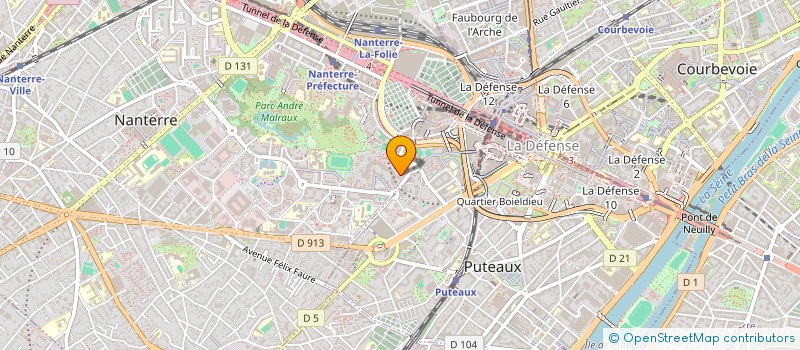 localisation de l'entreprise BATI IDF 92 à NANTERRE
