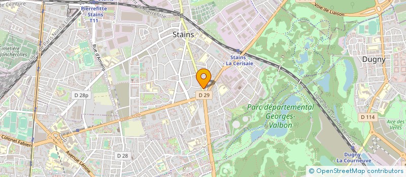localisation de l'entreprise BATI ILE DE FRANCE à STAINS